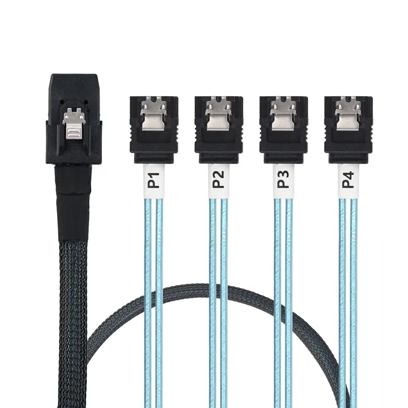 SFF-8087 To 4 SATA 1 to 4 Breakout Cable