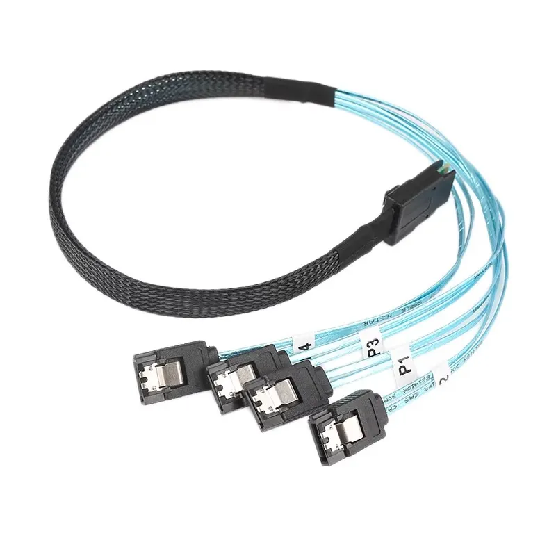 SFF-8087 To 4 SAS 1 to 4 Breakout Cable