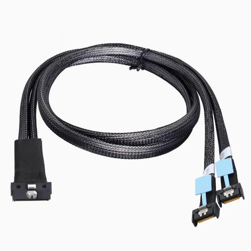 Slim SAS 8654 8i MCIO Split Cable SFF-8654 8i To 2×MCIO 4i Breakout Cable