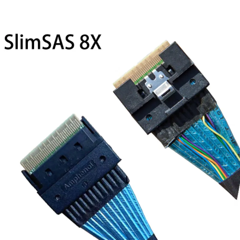 MCIO to Slim SAS 8654 8i Adapter Cable MCIO 8i To SFF-8654 8i Conversion Cable