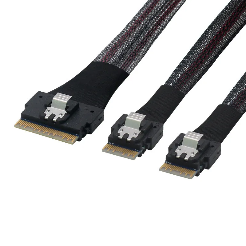SFF-8654 8i to SFF-8654 4i cable