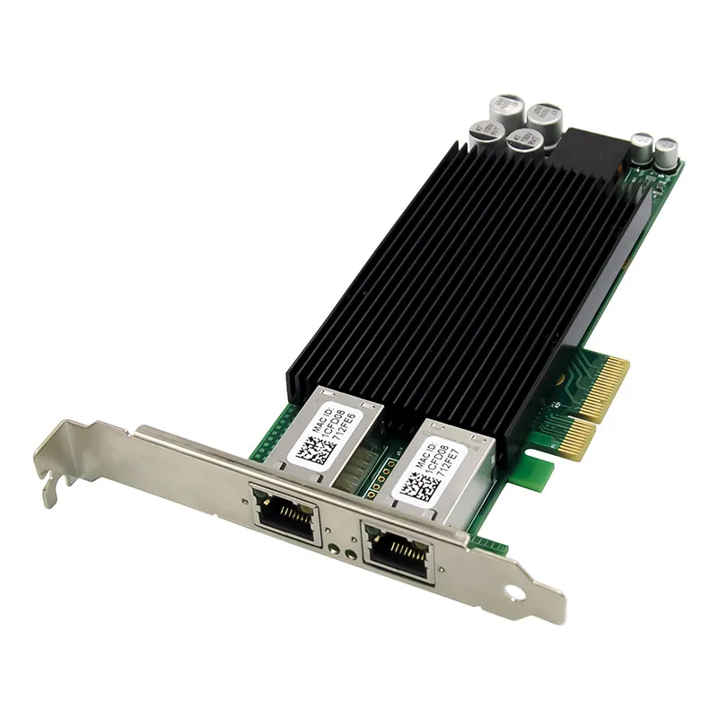 PCI-E X4 DUAL POE RJ45 NIC Intel 82576 PoE