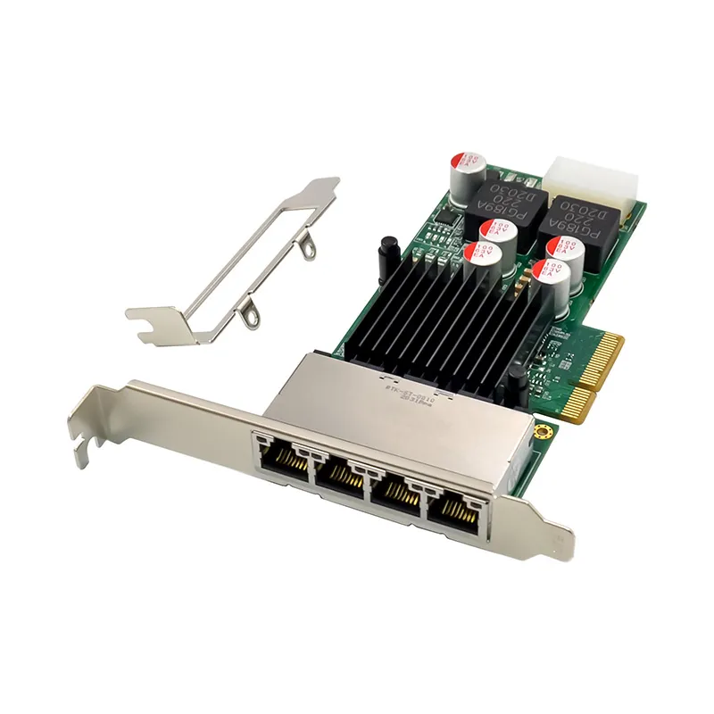 PCI-E X4 DUAL POE RJ45 NIC Intel I350-AM2 PoE