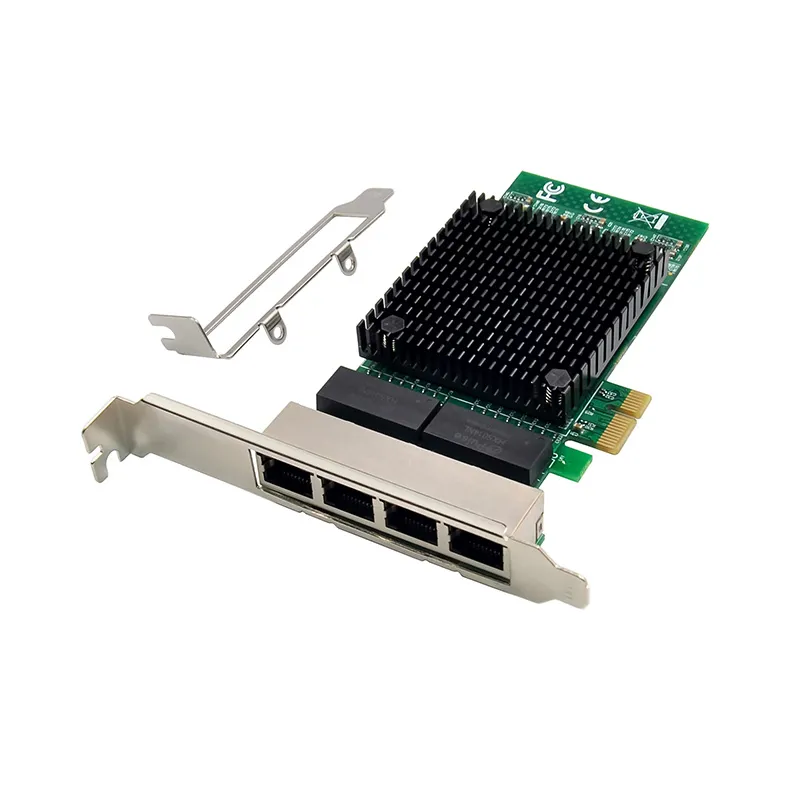 PCI-E X1 QUAD RJ45 NIC Intel 82571