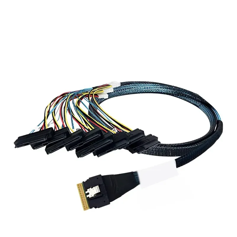 SFF-8654 8i To 8 SAS 1 to 8 Breakout Cable