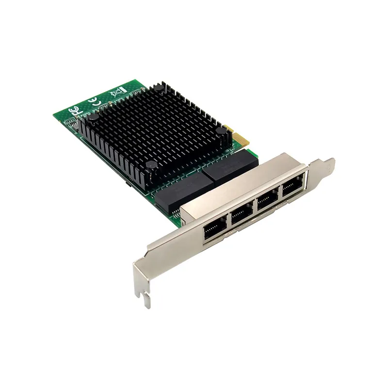 PCI-E X1 QUAD RJ45 NIC Intel 82571