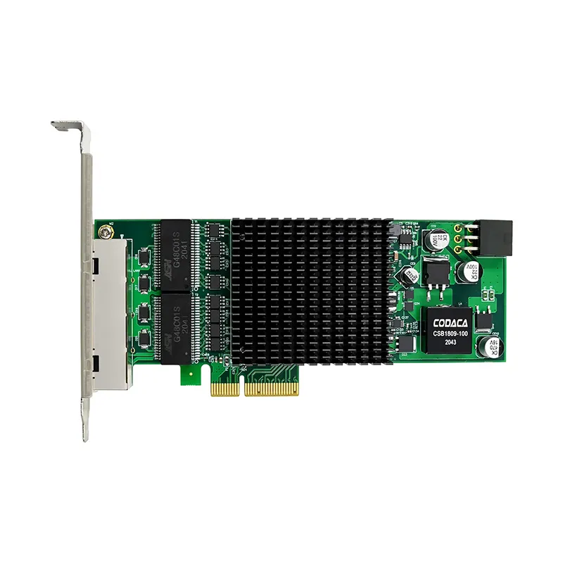 PCI-E X4 QUAD POE+ RJ45 NIC Intel I350-AM4 PoE+