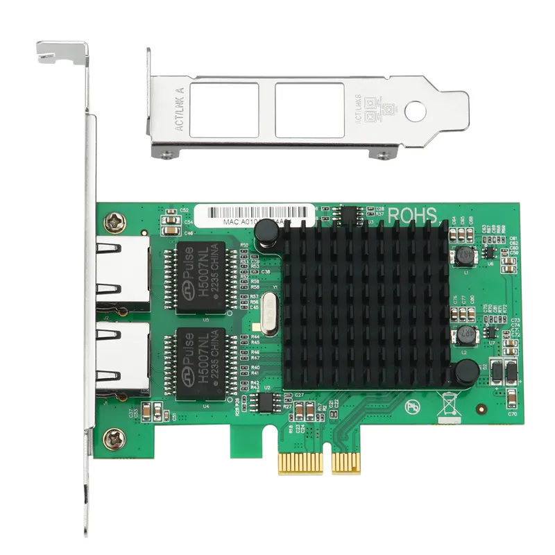 PCI-E X1 DUAL RJ45 NIC Intel 82575 compatible