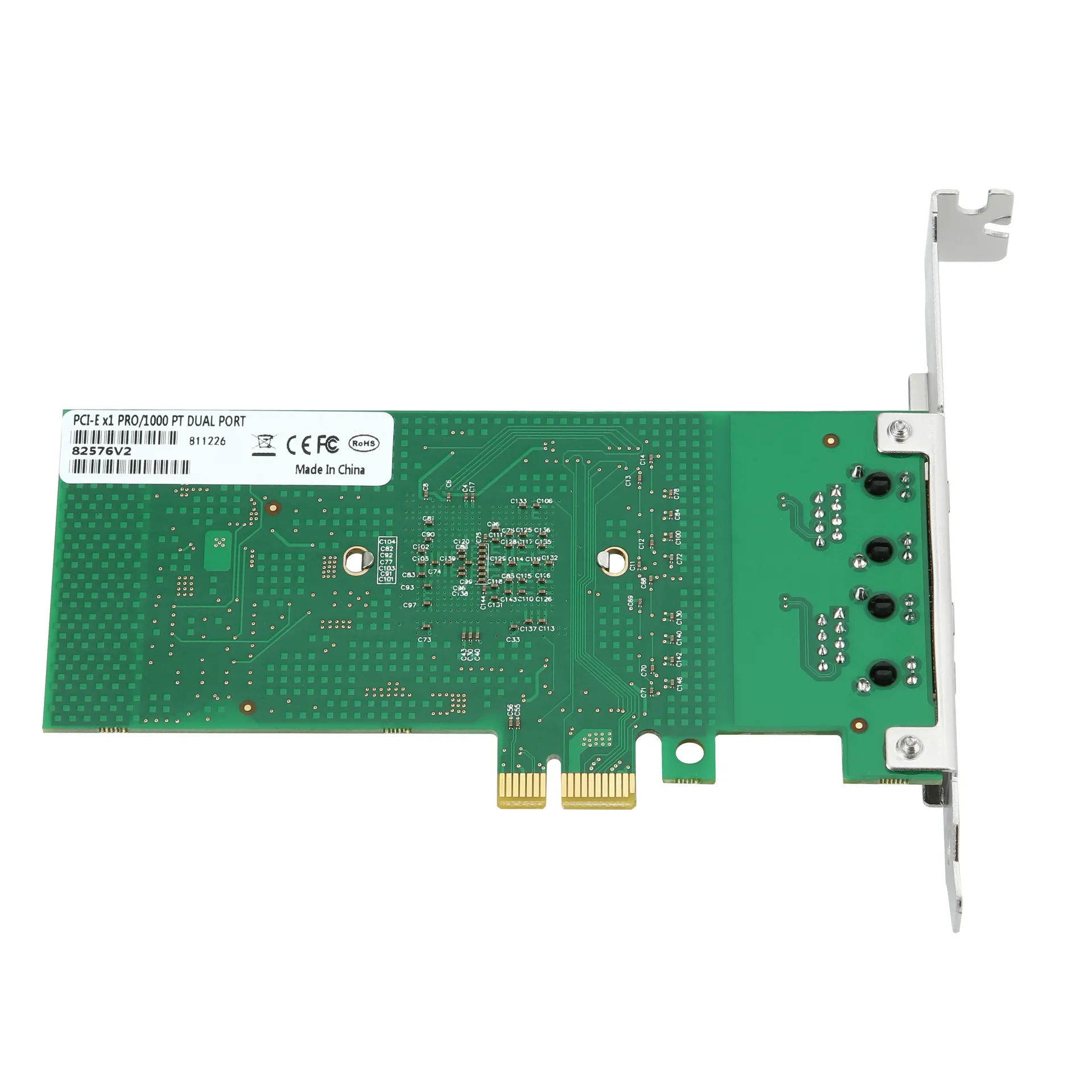 PCI-E X1 DUAL SFP NIC Intel 82576