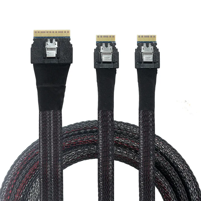 Slim SAS 8654 8i Split Cable SFF-8654 8i to SFF-8654 4i cable