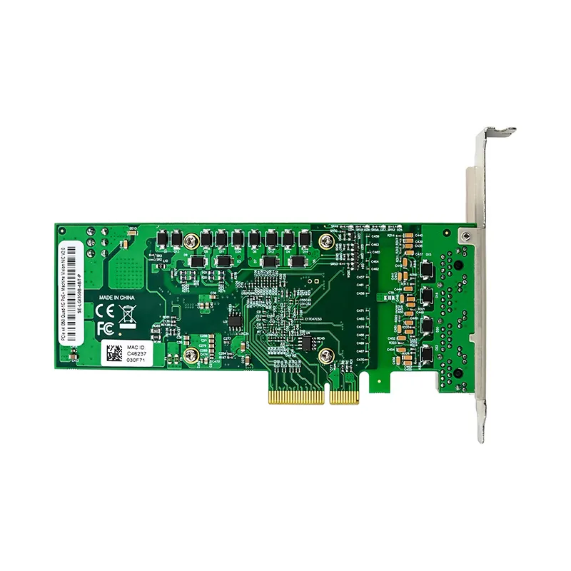 PCI-E X4 QUAD POE+ RJ45 NIC Intel I350-AM4 PoE+
