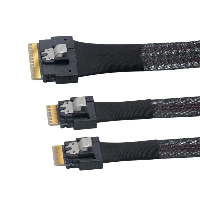 Slim SAS 8654 8i Split Cable SFF-8654 8i to SFF-8654 4i cable