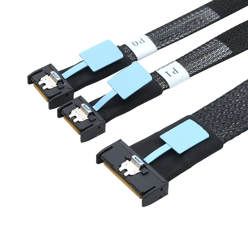 Slim SAS 8654 8i MCIO Split Cable SFF-8654 8i To 2×MCIO 4i Breakout Cable