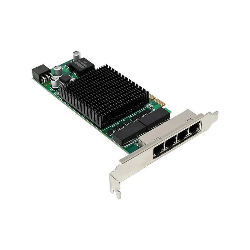 PCI-E X4 QUAD POE+ RJ45 NIC Intel I350-AM4 PoE+
