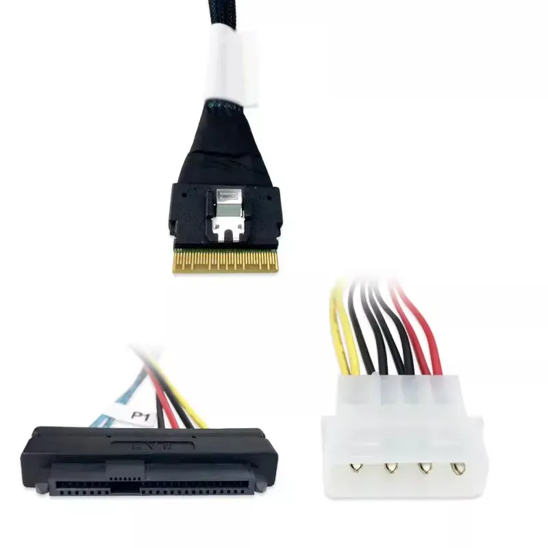 Slim SAS 8654 8i SAS Split Cable SFF-8654 8i To 8 SAS 1 to 8 Breakout Cable