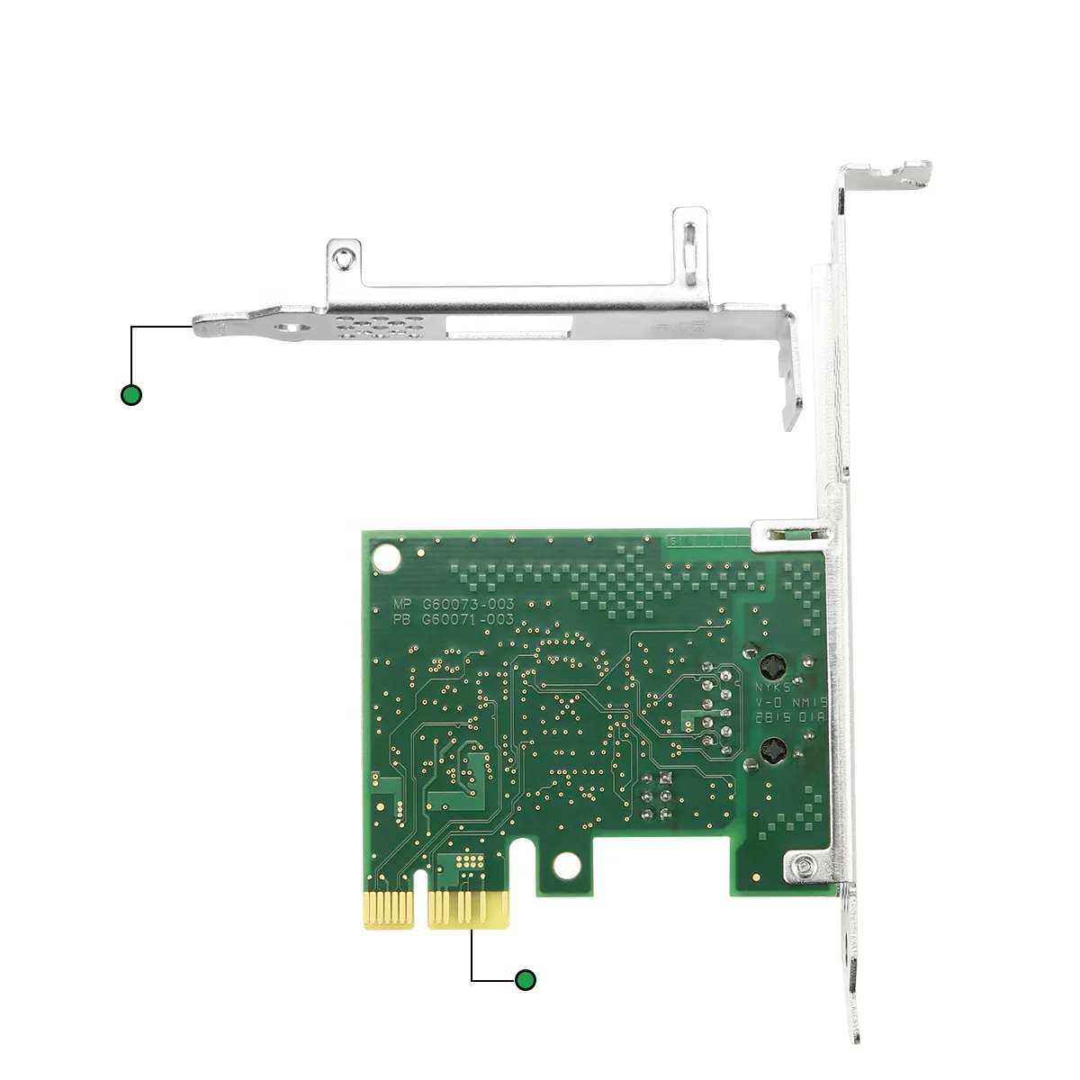 PCI-E X1 SINGLE RJ45 NIC Intel I210-T1