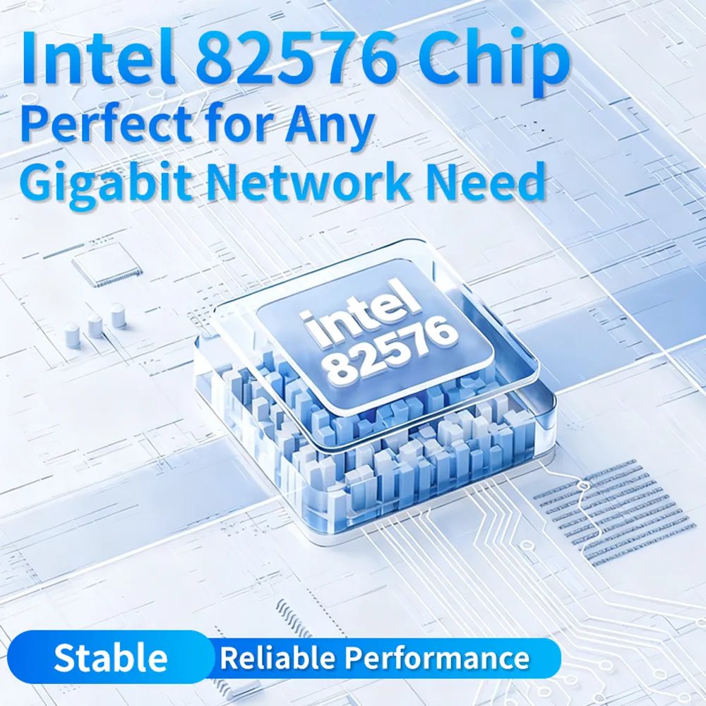 PCI-E X1 DUAL SFP NIC Intel 82576