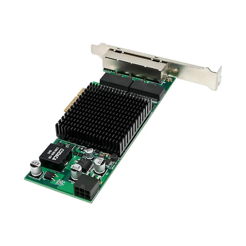 PCI-E X4 QUAD POE+ RJ45 NIC Intel I350-AM4 PoE+